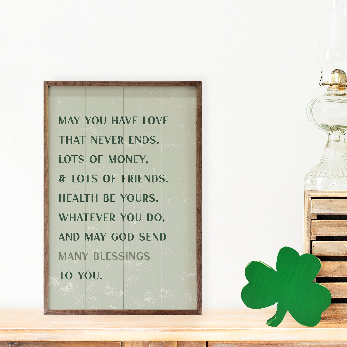 Irish Blessings Green: 5 x 8 x 1.5