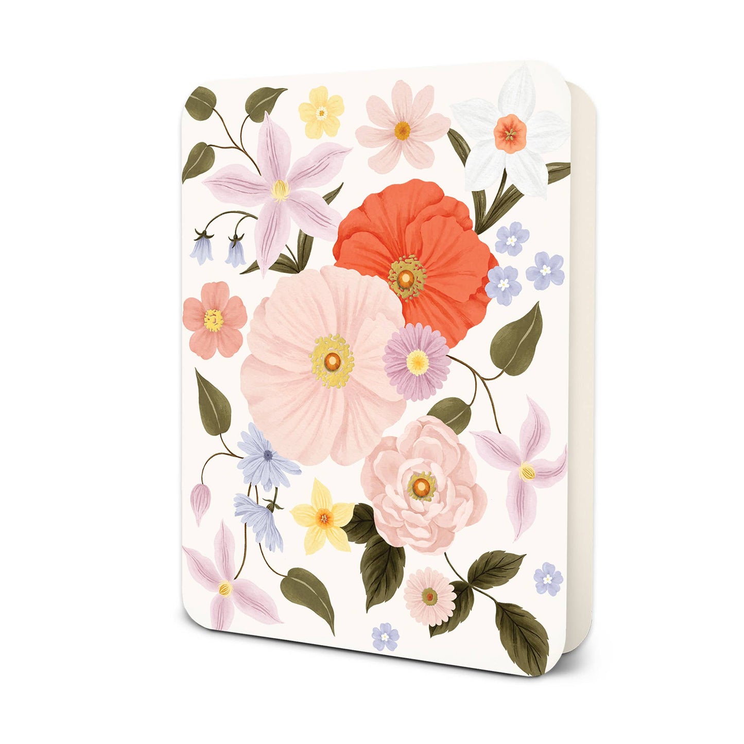Delicate Windflowers Deluxe Greeting Card