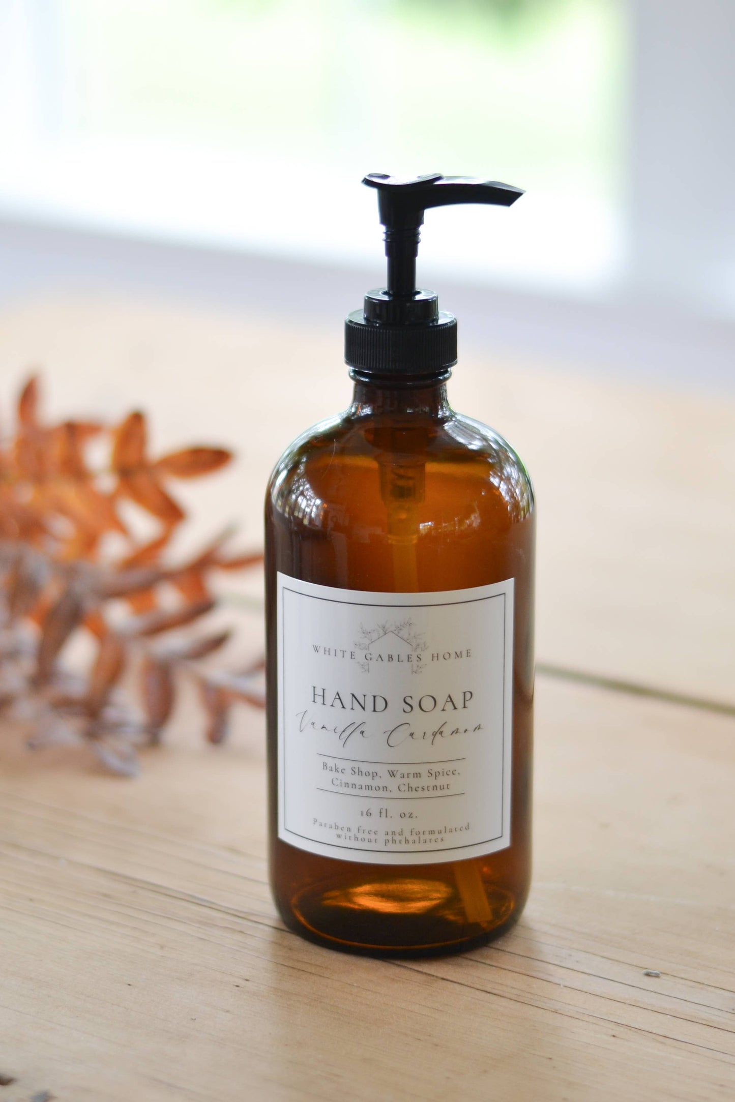 Vanilla Cardamom Hand Soap In Glass Jar | Made In USA