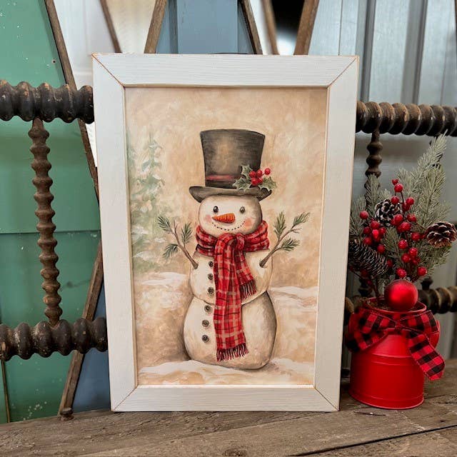 Vintage Snowman: Black