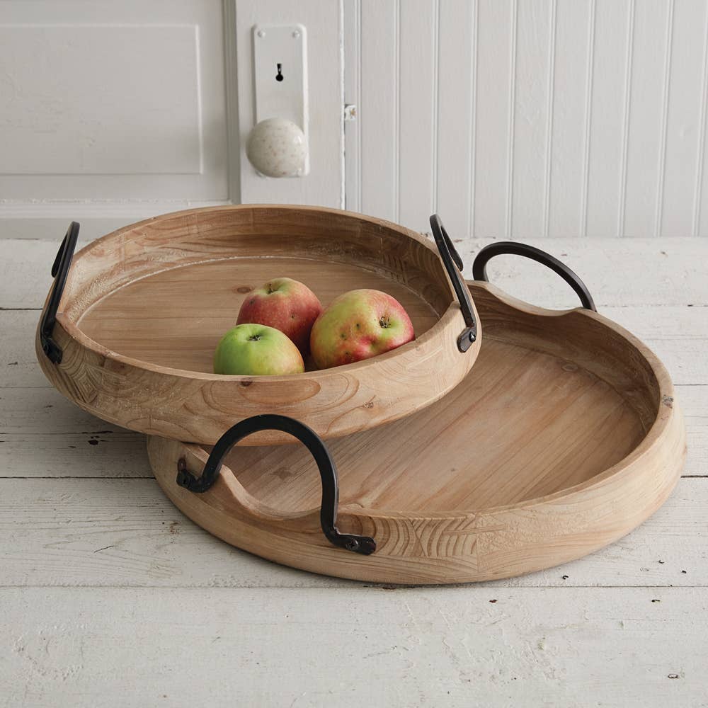 Wood Industrial Tray