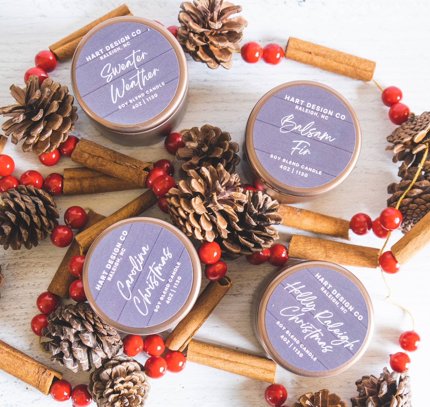 Carolina Christmas | Holiday Favorites Candles 3 wick dough bowl