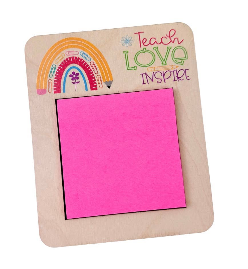 Teacher Appreciation Gift, Sticky Note Holder, Teacher Gift
