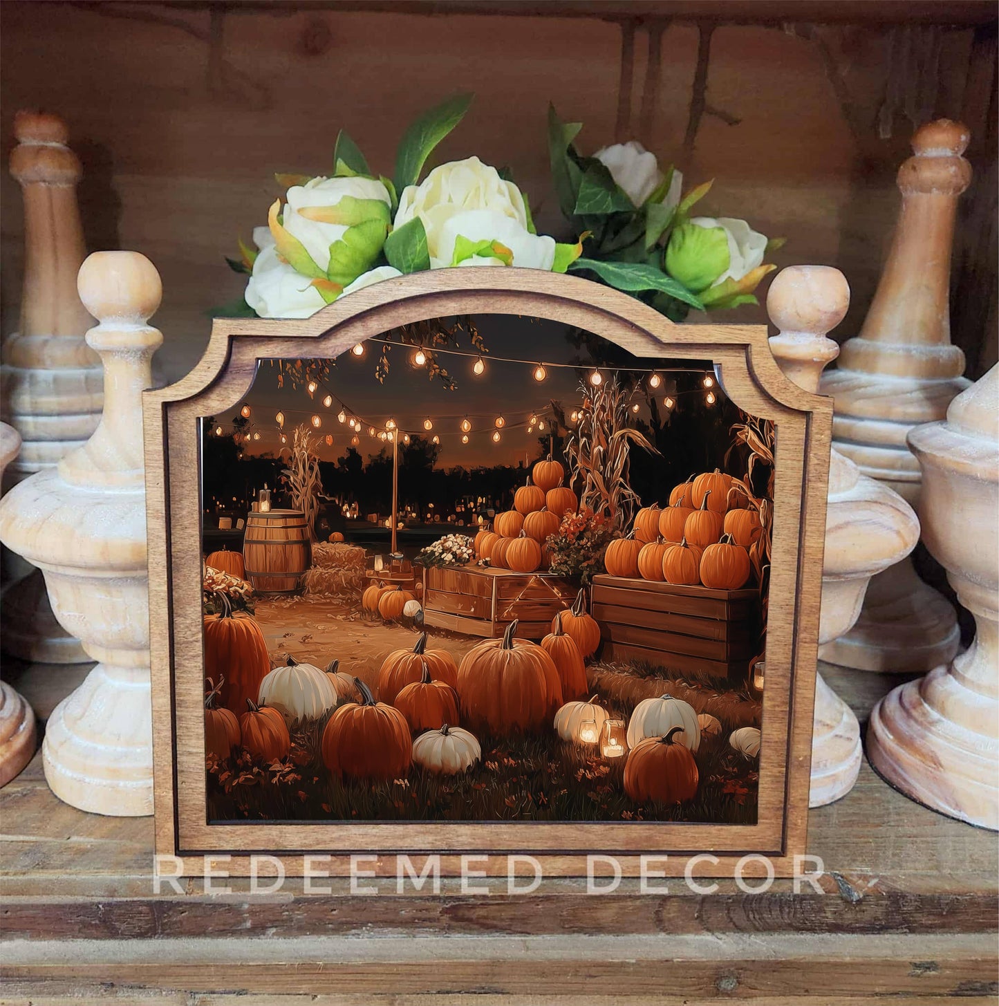 Provincial Pumpkin Patch Framed Art