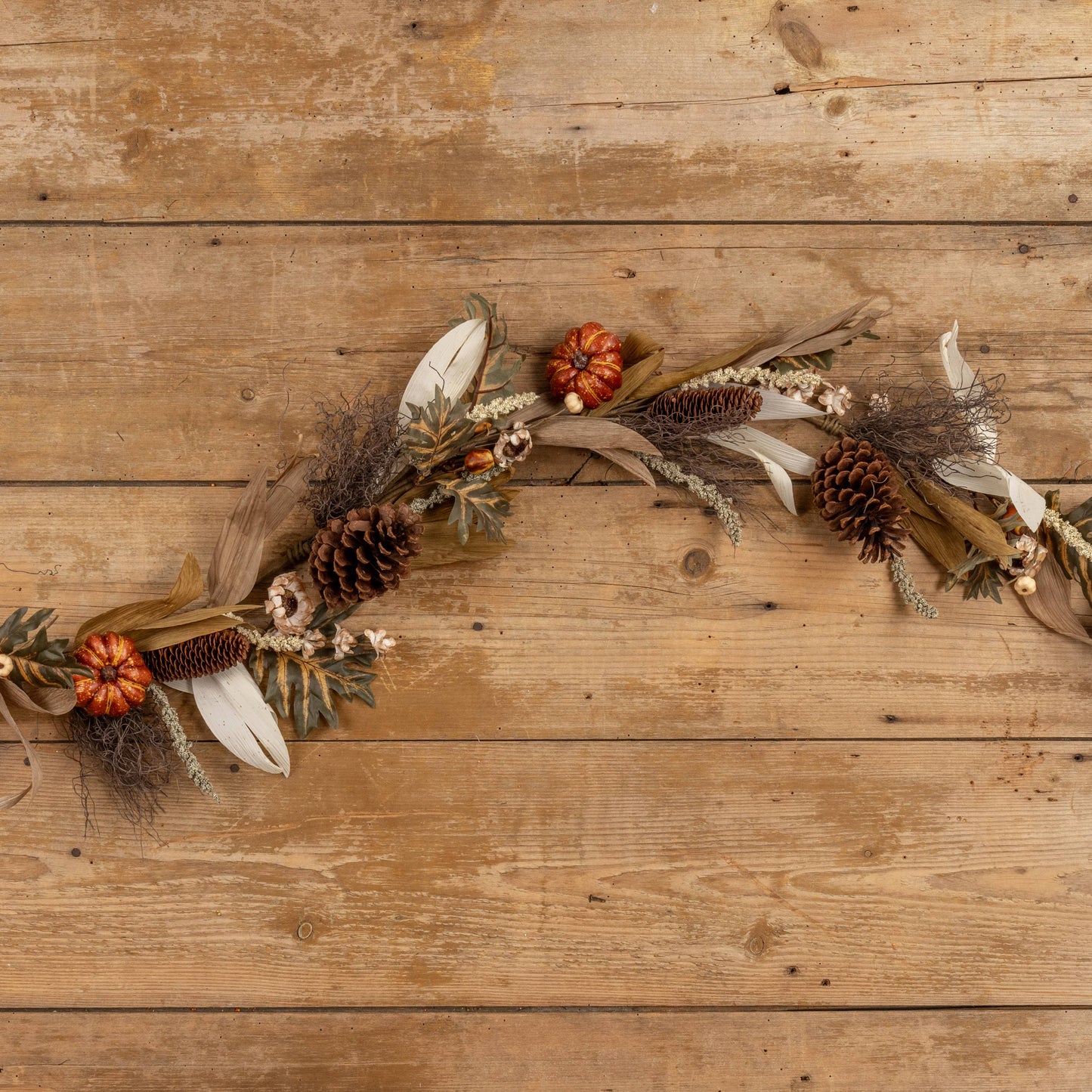 5' Pumpkin & Daisy Garland