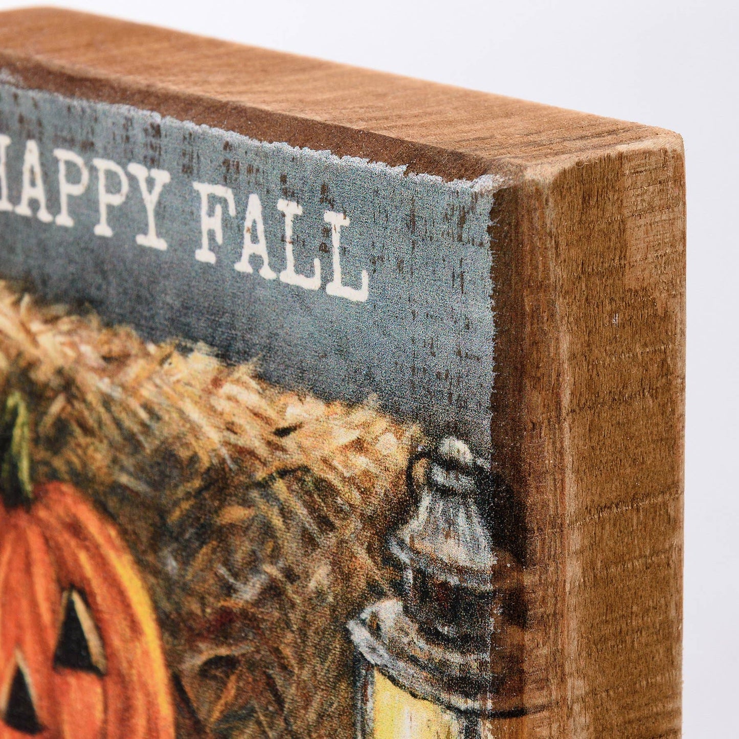 Happy Fall Block Sign