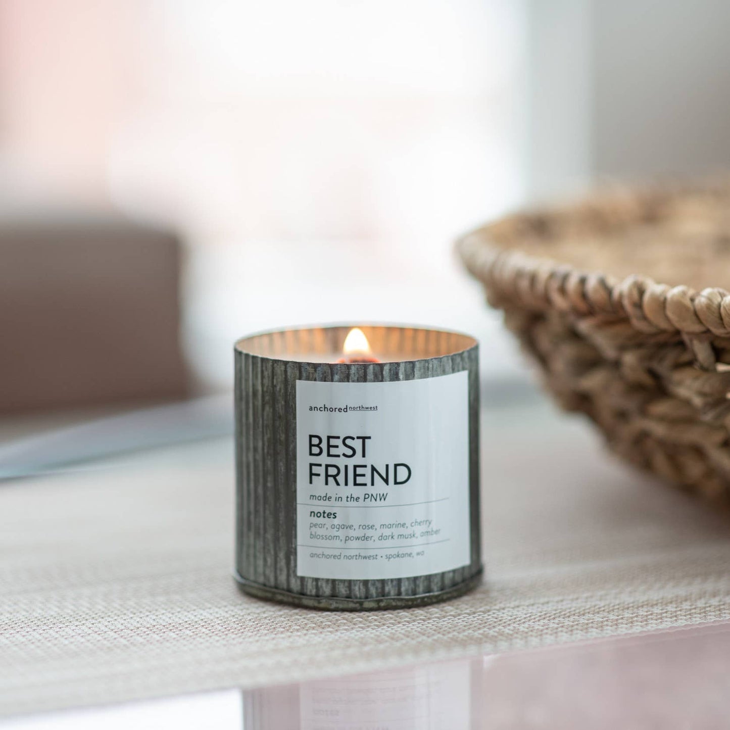 Bookworm Wood Wick Rustic Farmhouse Soy Candle: 10oz