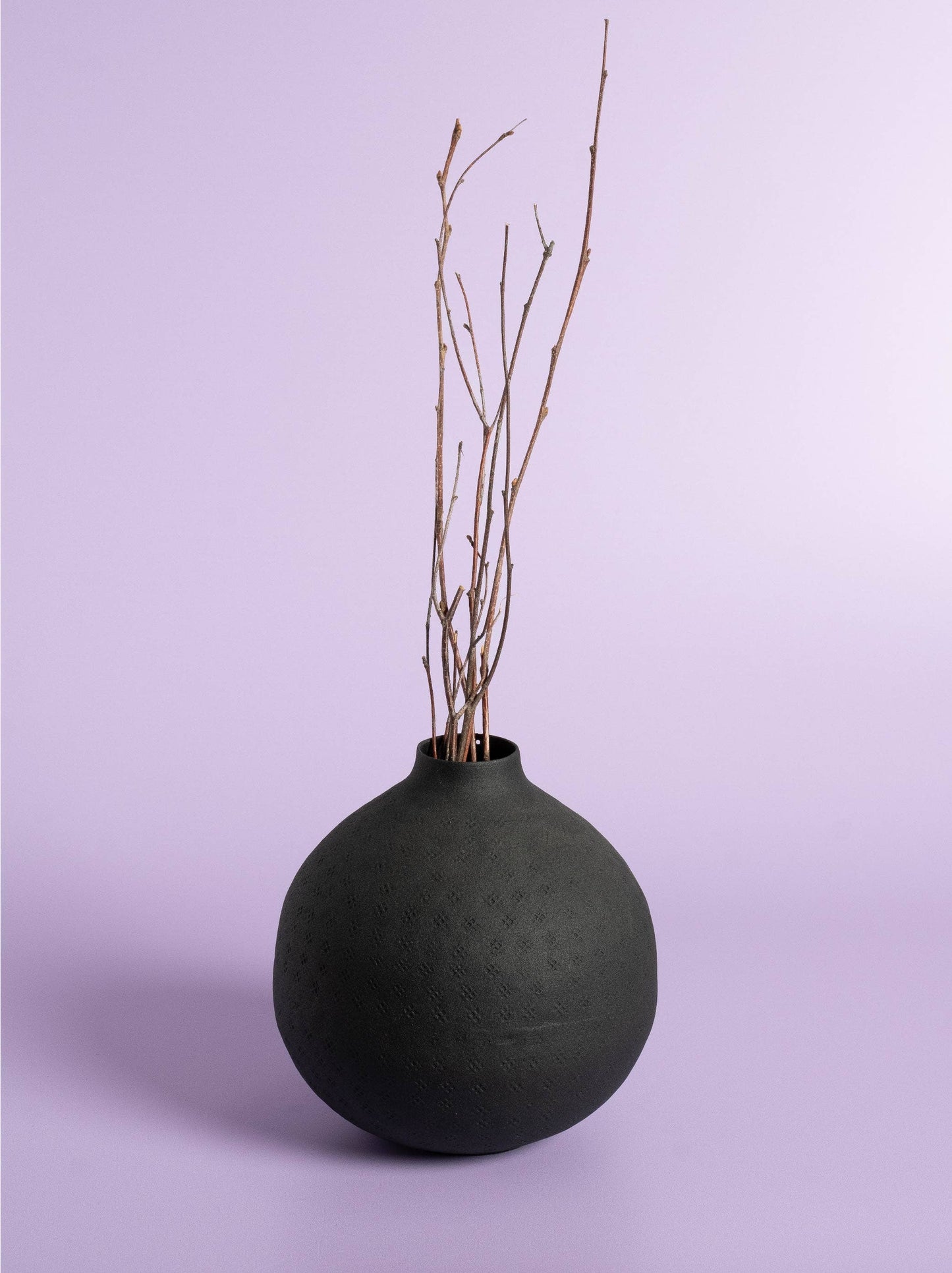 Textured Vase Small Round