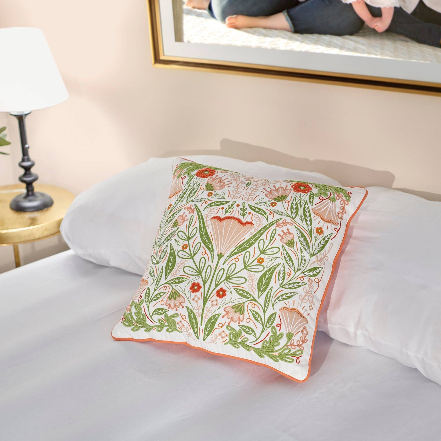 Blossom Folk Art Pillow
