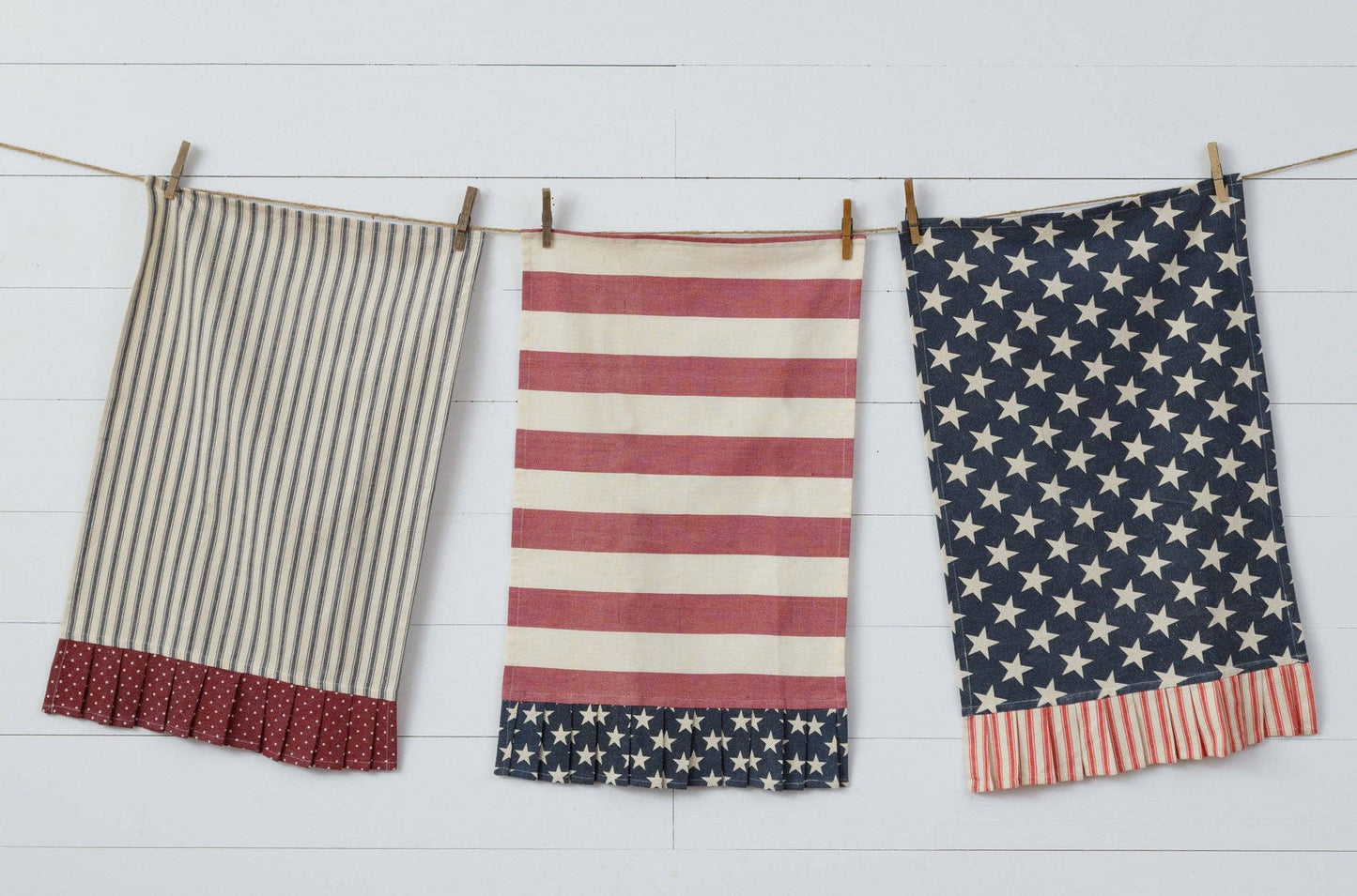 American Flag Tea Towels (Pk/03 Ast)