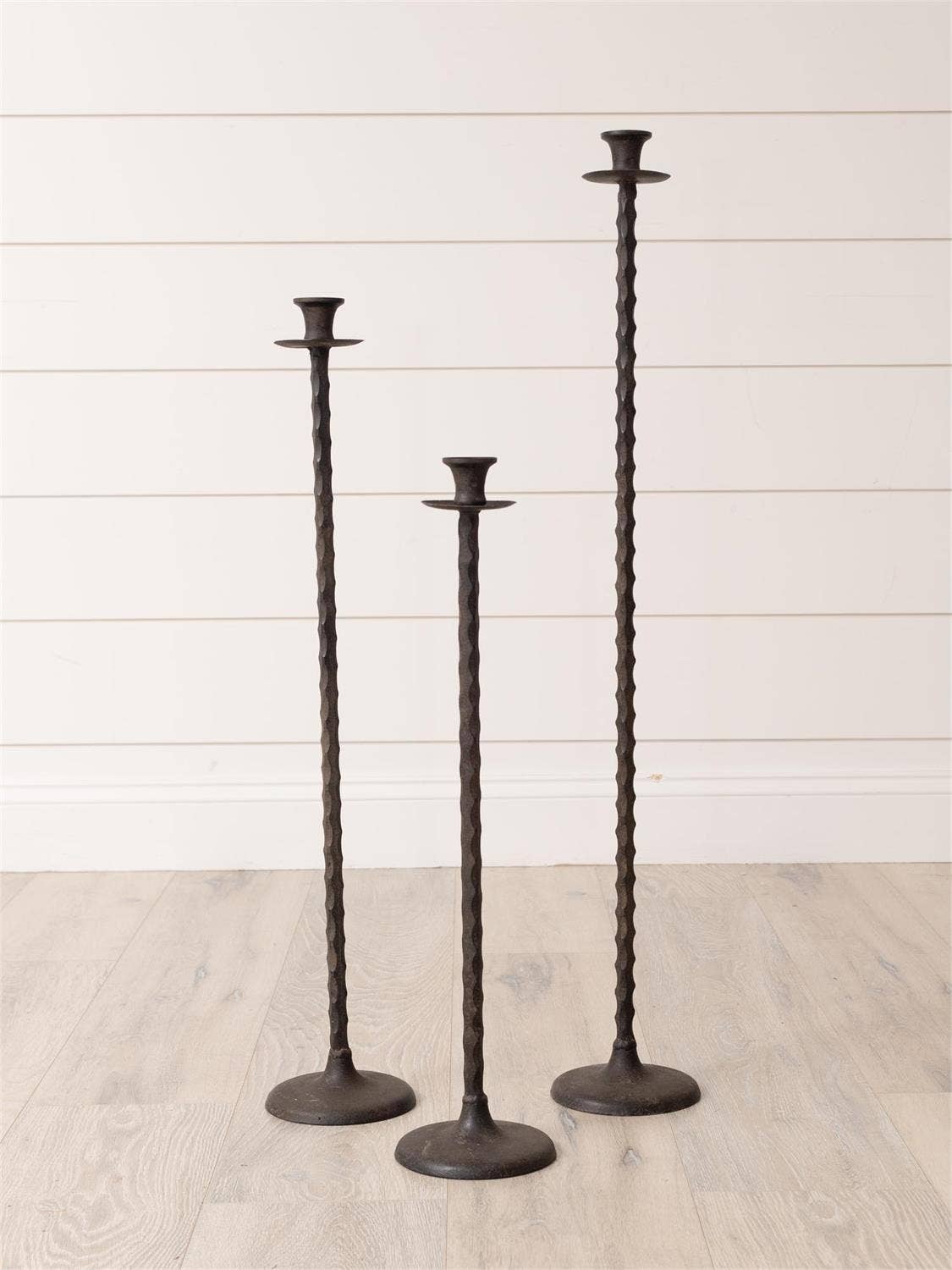 Floor Taper Candle Holders (Set of 3)