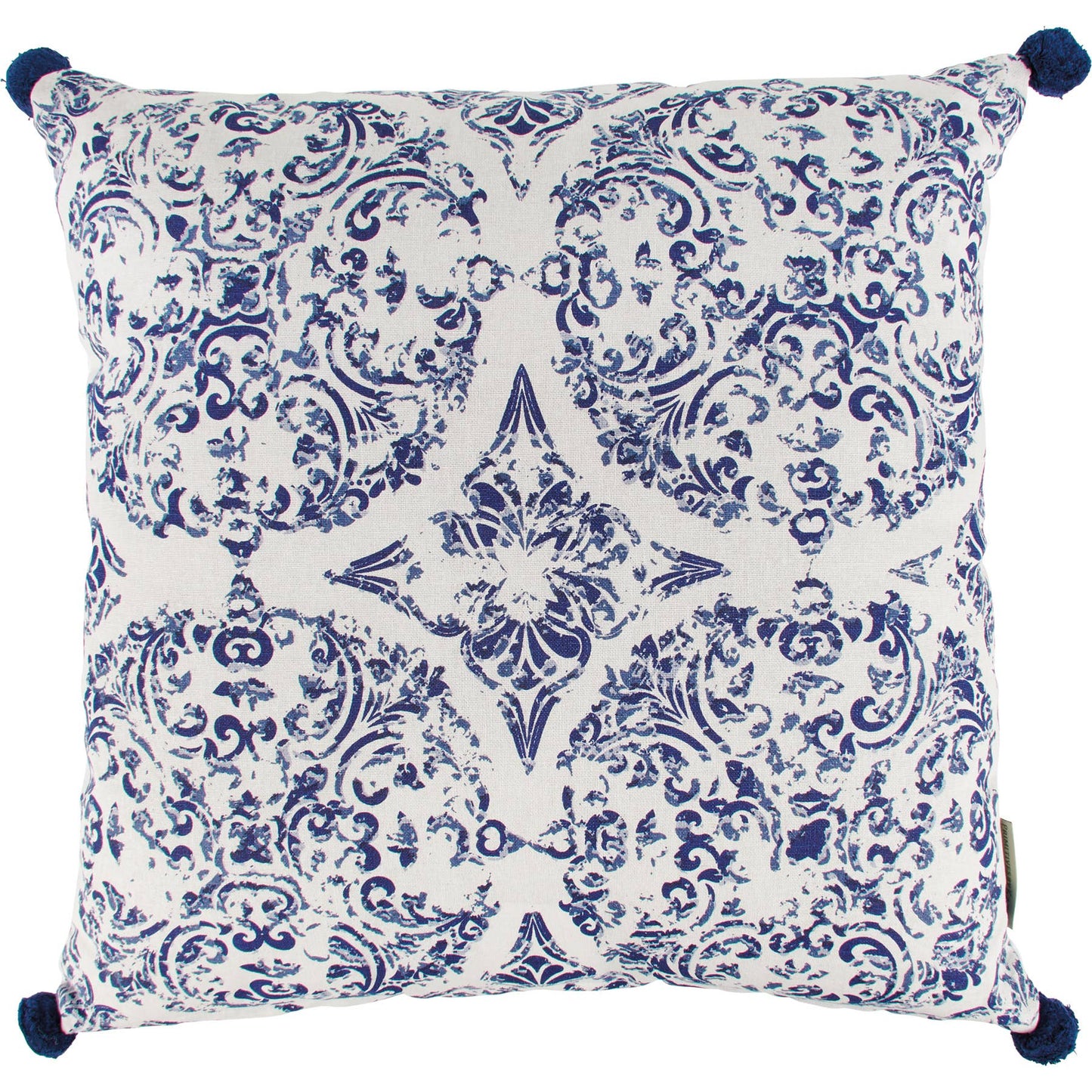 Indigo Watercolor Pillow