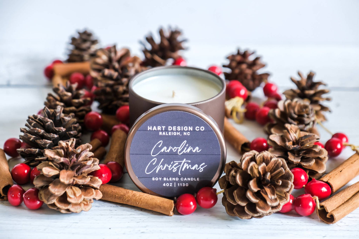 Carolina Christmas | Holiday Favorites Candles 3 wick dough bowl