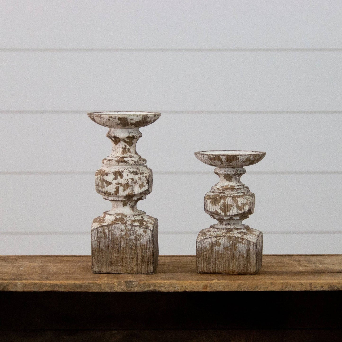 Chippy Candle Holders (Set Of 02)