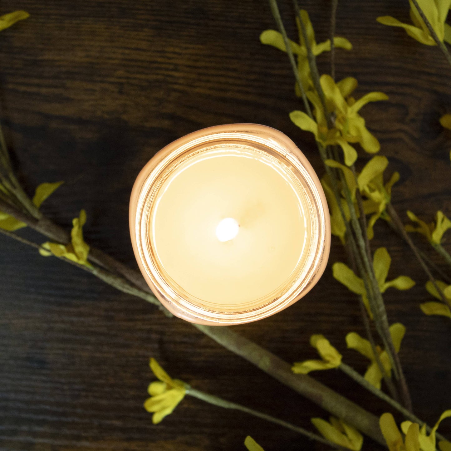 13 oz Mason Jar Candle: Peaches & Poppies