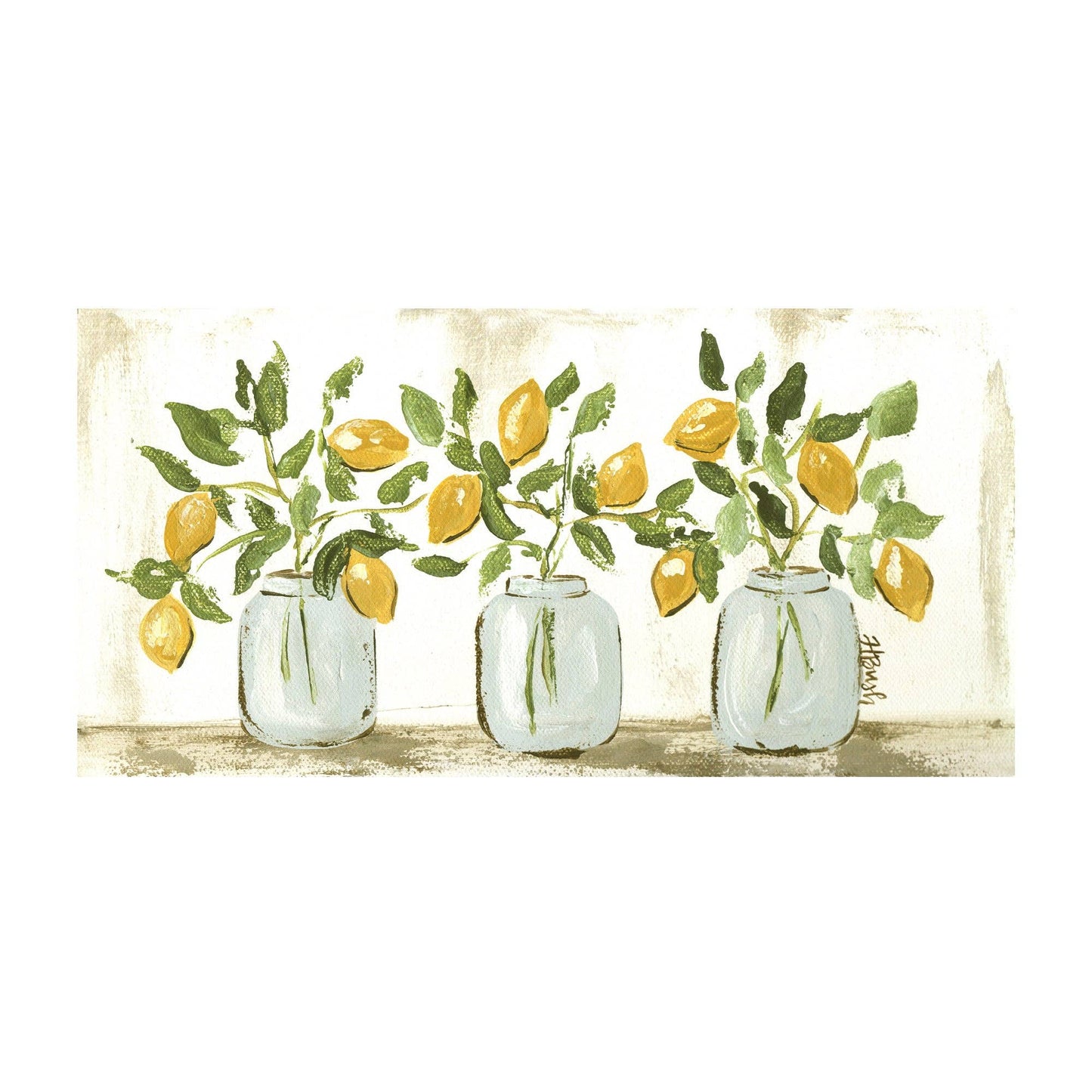 Lemon Jar Trio Pillow Swap: Lumbar / Pillow Swap