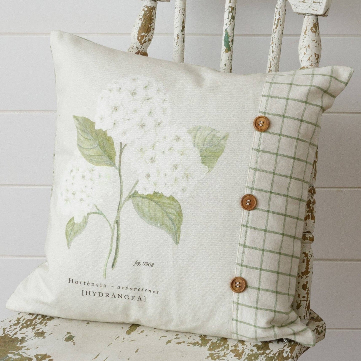 Pillow - White Hydrangea