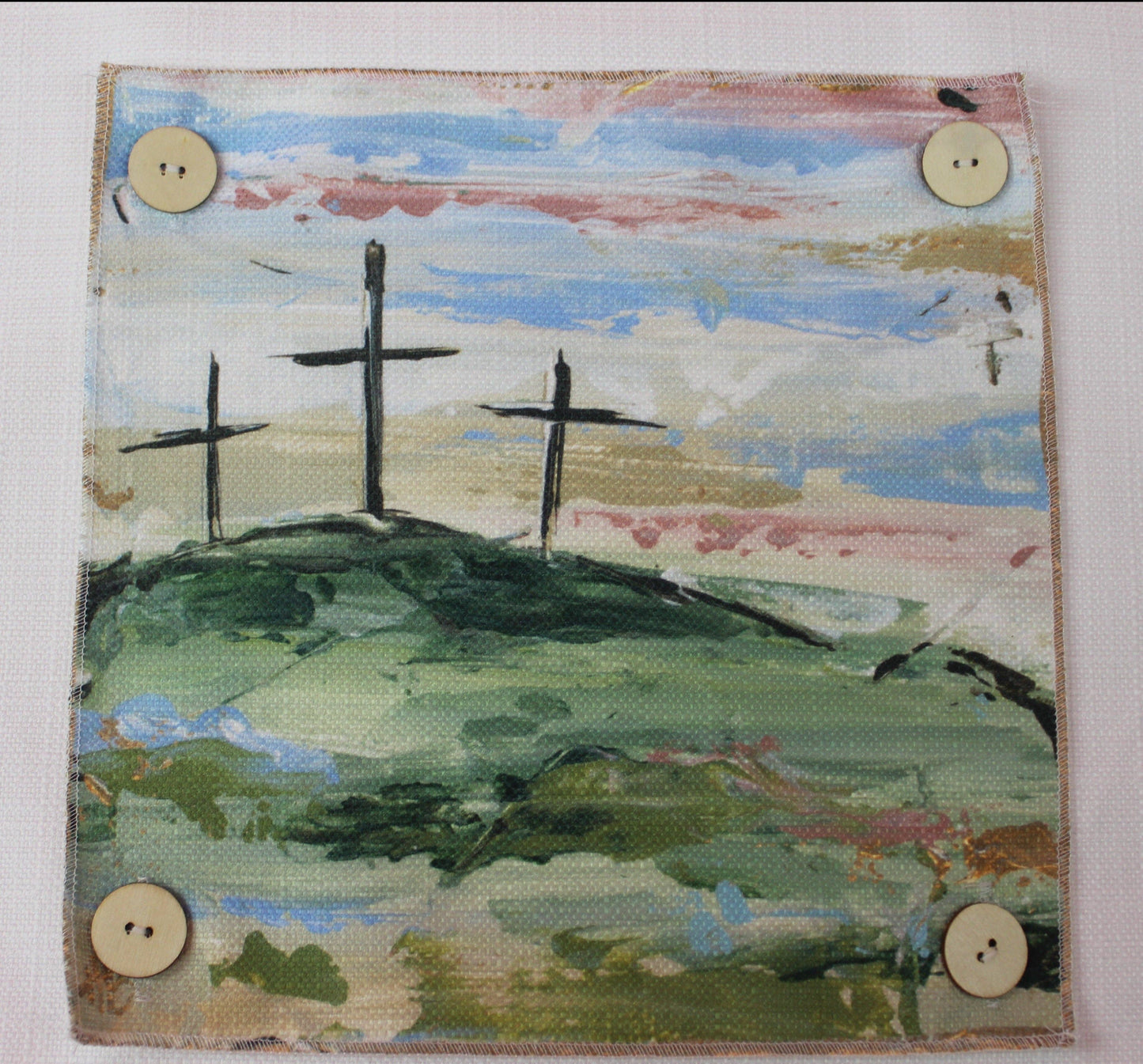 "Crosses on Hill" on Square Swap: Square / Pillow Swap