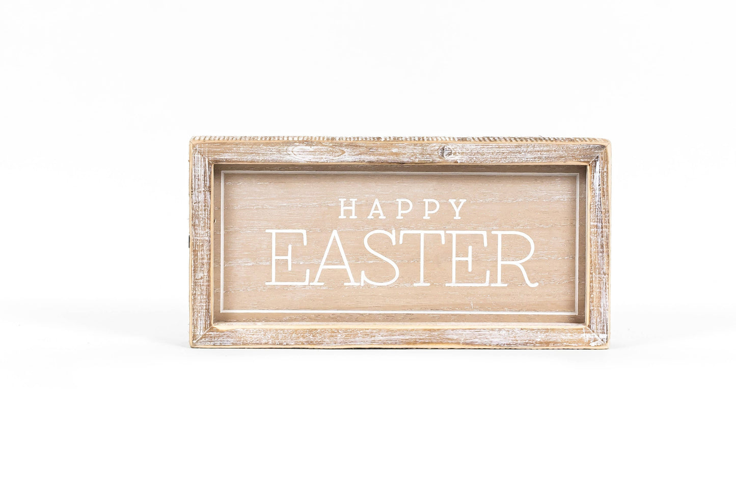 Welcome Spring/Happy Easter 10x5 Reversible Wood Framed Sign