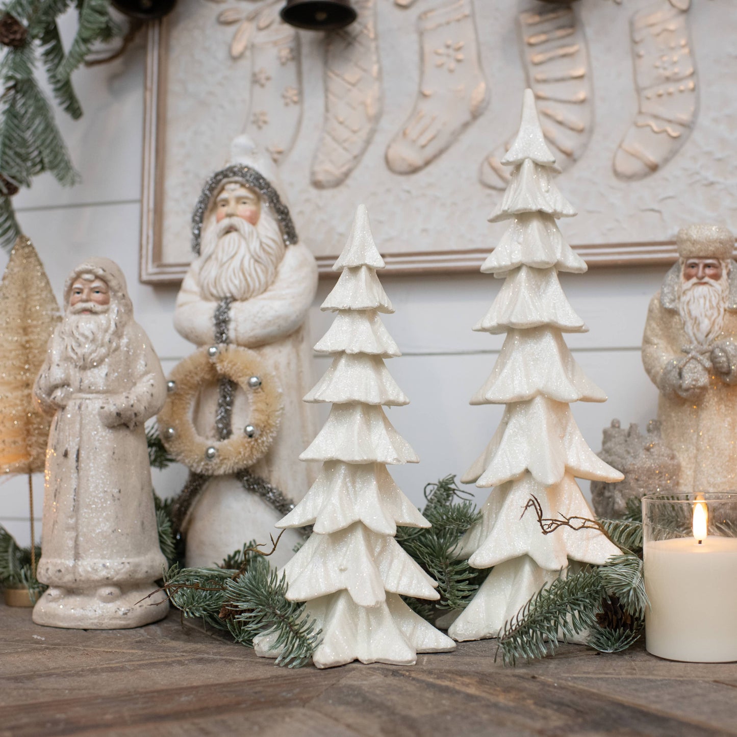 12" WHITE RESIN TREE