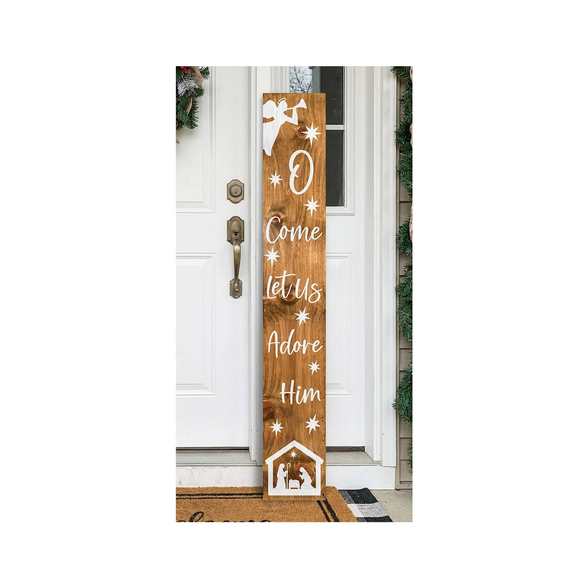 Christmas Nativity Porch Leaner: 47"