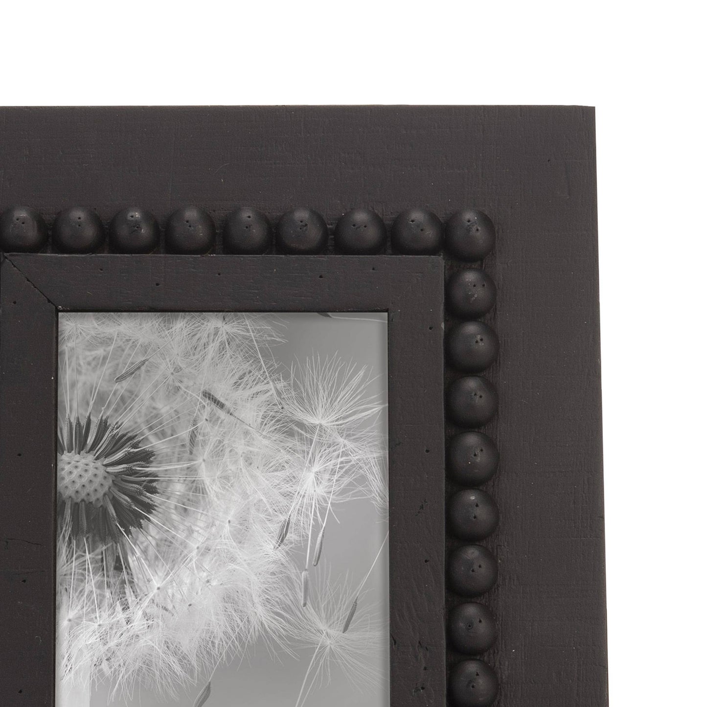 GiGi Black 4x6 Photo Beaded Farmhouse Wood Picture Frame