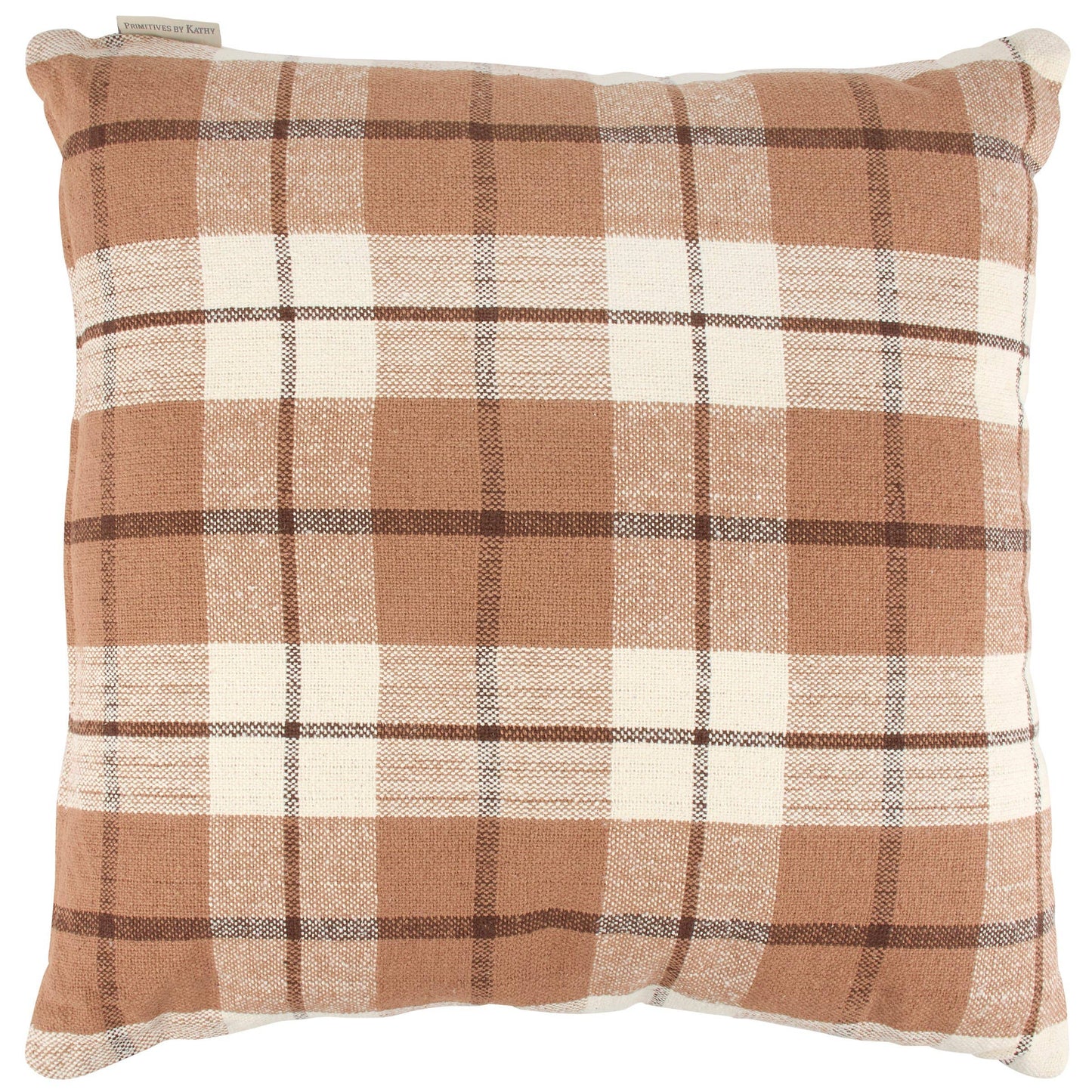 Brown Plaid Pillow