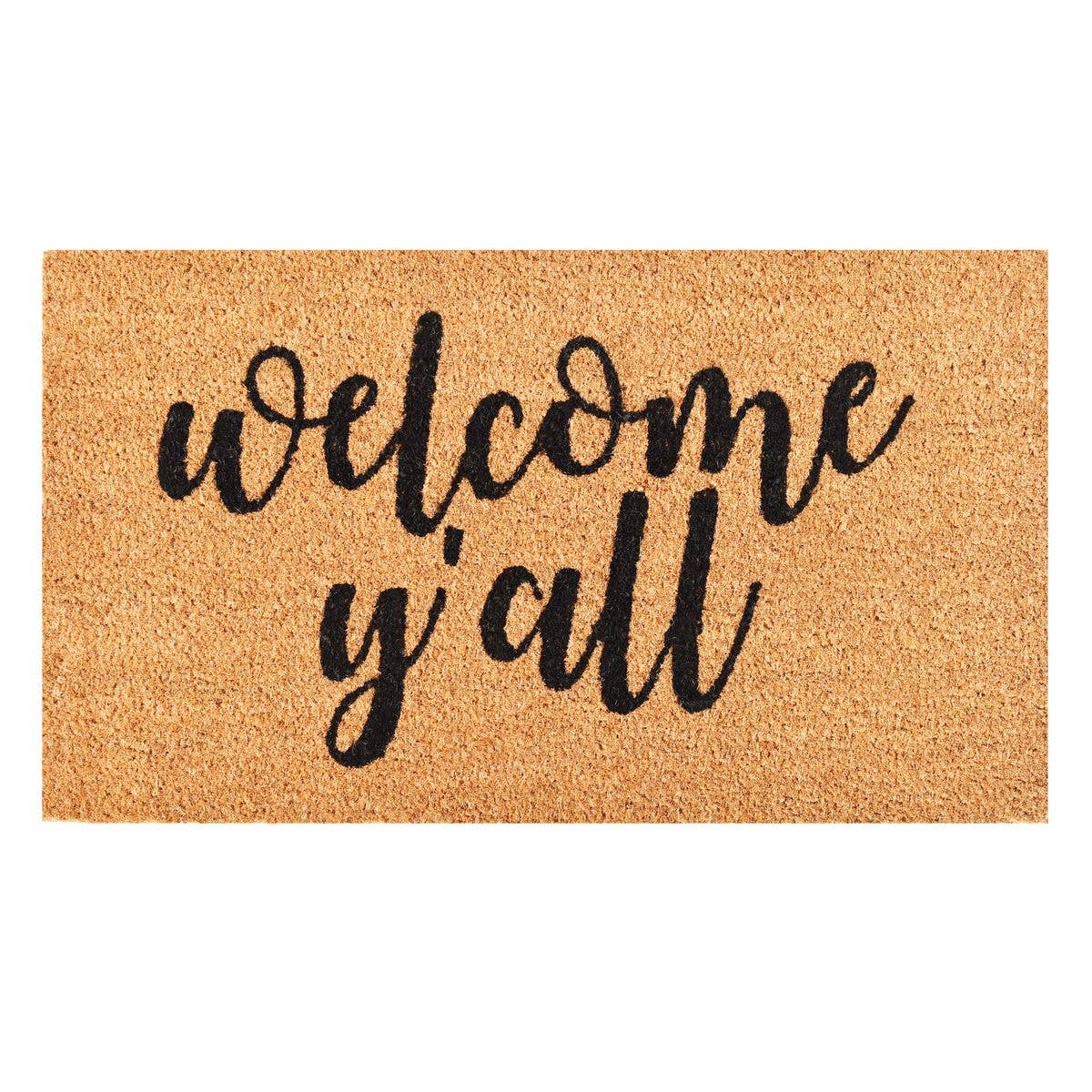 Welcome Y'all Doormat: 17"x29"