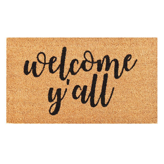 Welcome Y'all Doormat: 17"x29"