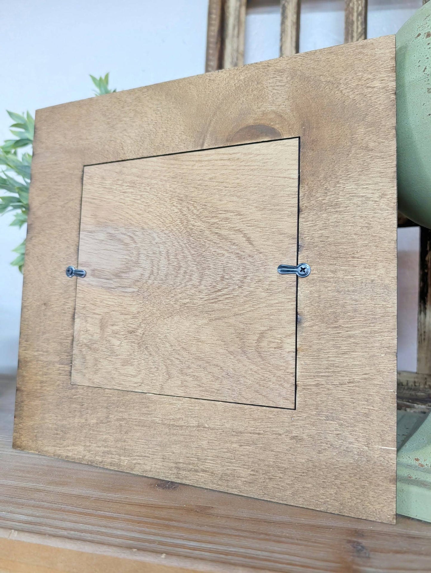 Square Framed Ghost Book Canvas Art