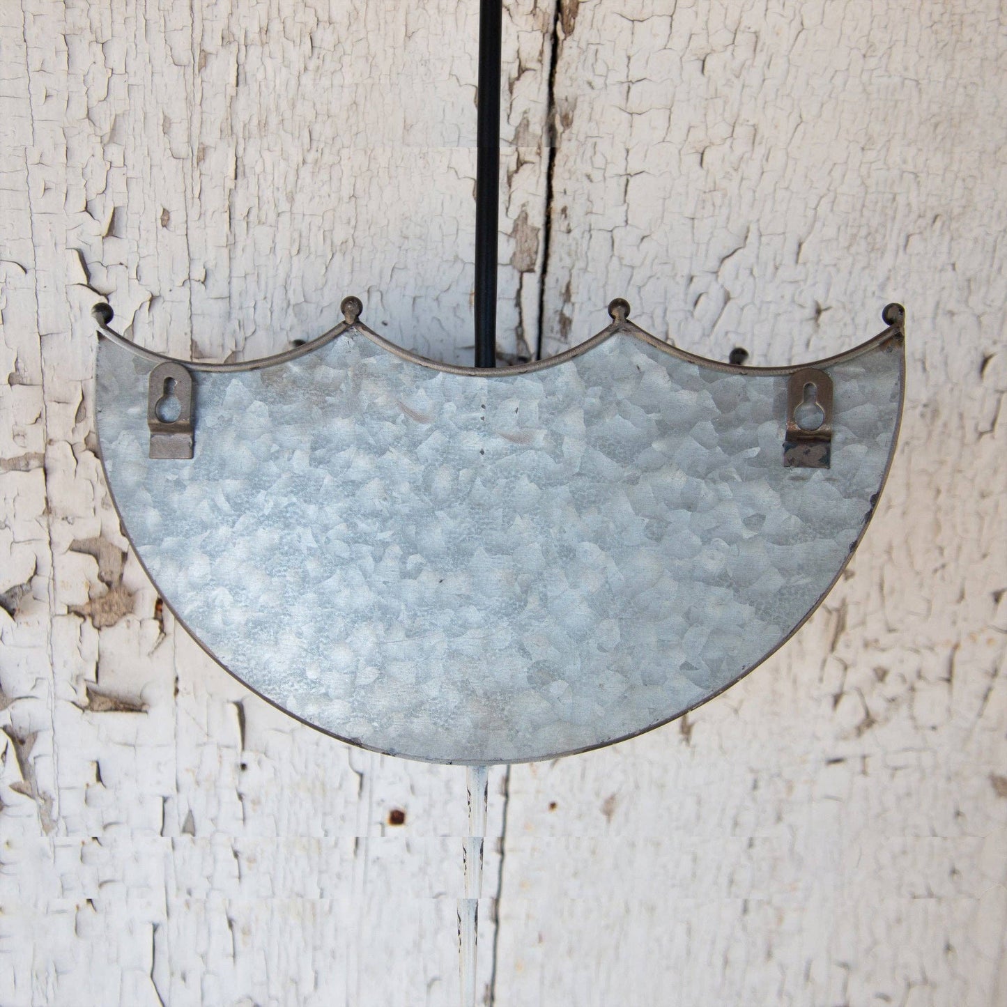 Galvanized Umbrella Wall Planter (Set Of 02)