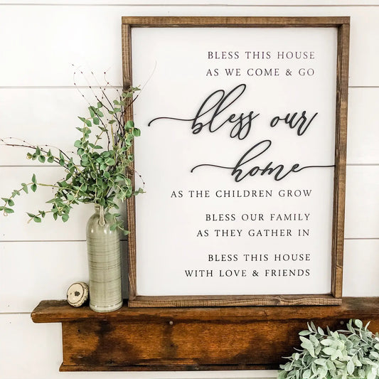 Bless our Home: 11x14 Inches