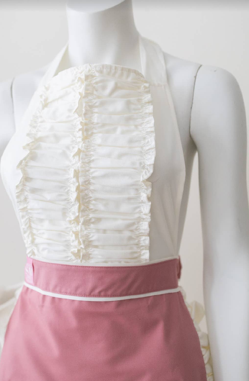 Charming Pink and Cream Sweetheart Apron 