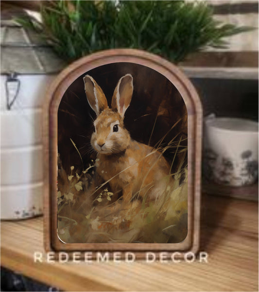Arch Bunny Framed Art