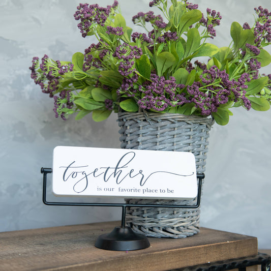 2 Sided Home & Together Sign