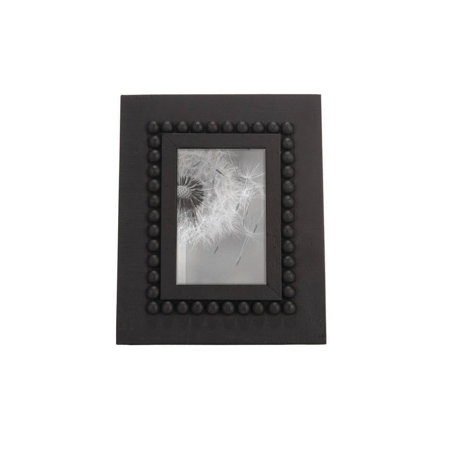 GiGi Black 4x6 Photo Beaded Farmhouse Wood Picture Frame