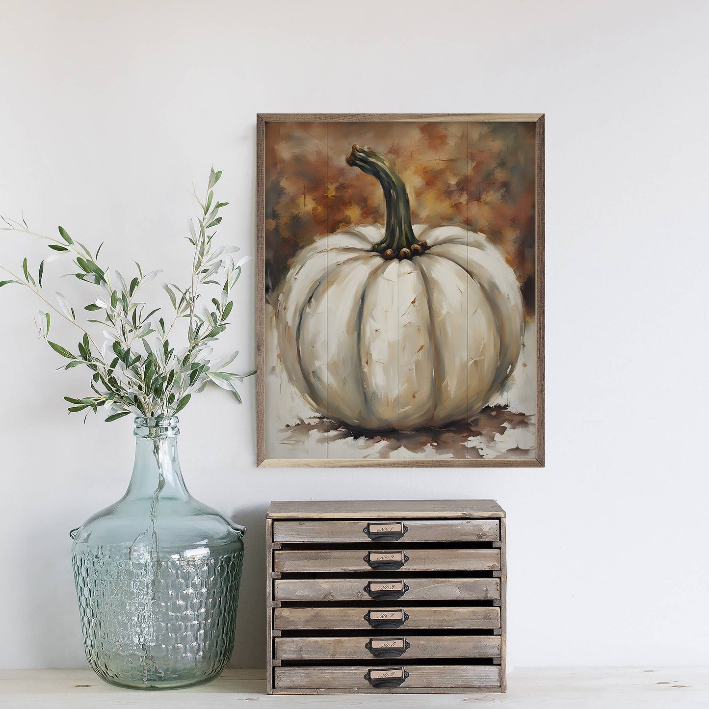 Single White Pumpkin: 8x10