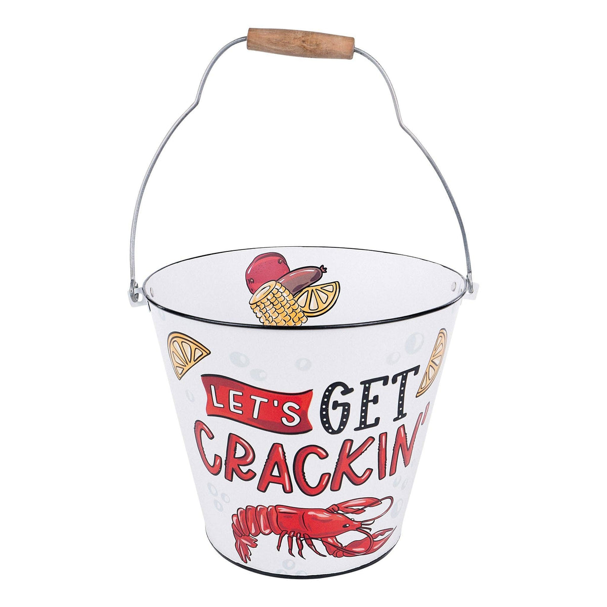 Crawfish Let's Get Crackin' Enamel Bucket – Jamie Lynn Home