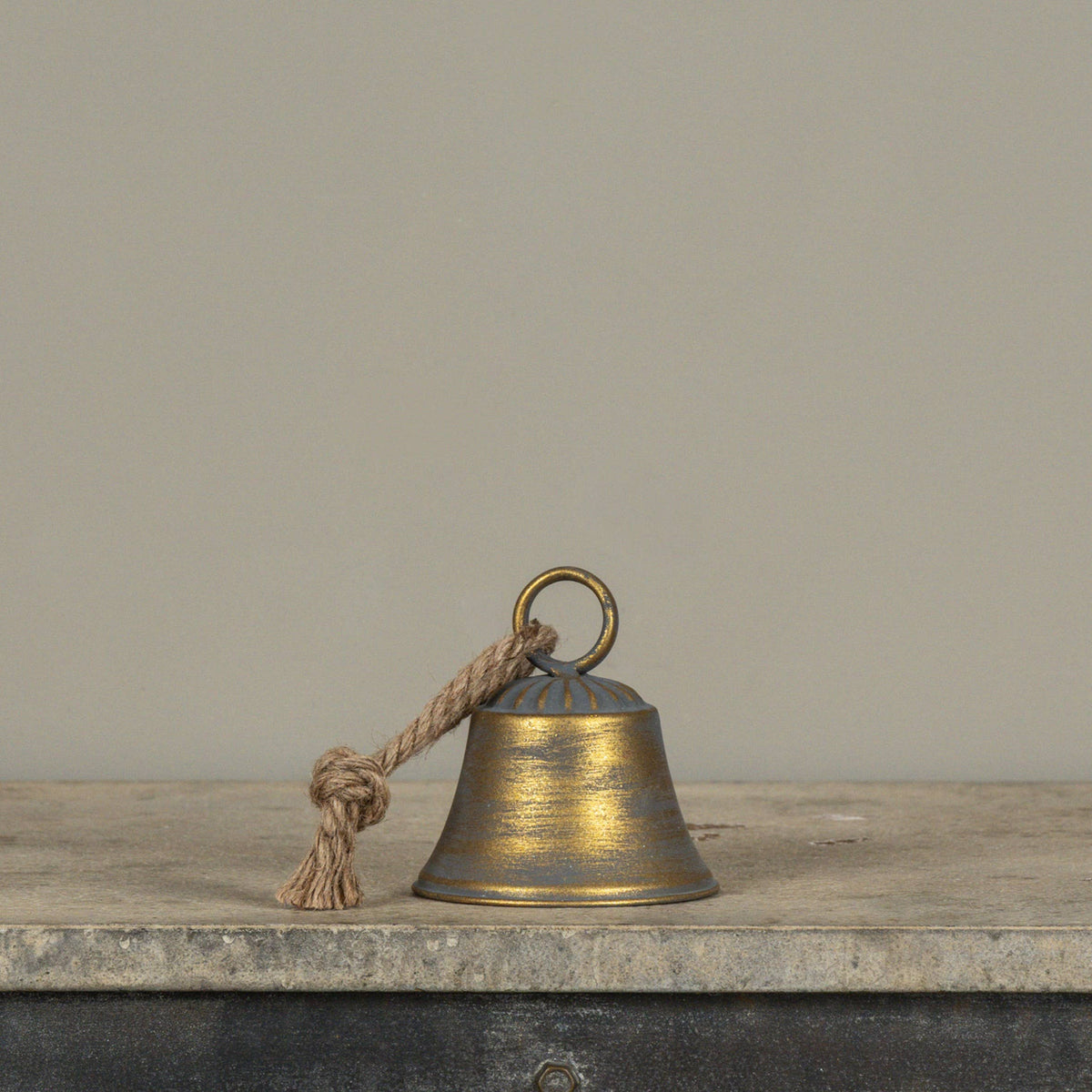 4.5" AGED GOLD BELL