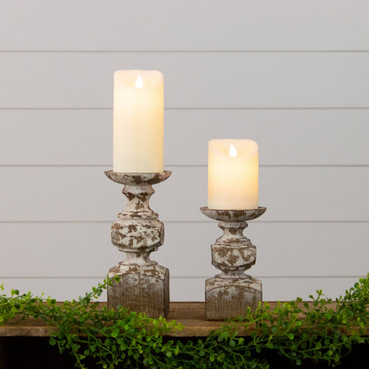 Chippy Candle Holders (Set Of 02)