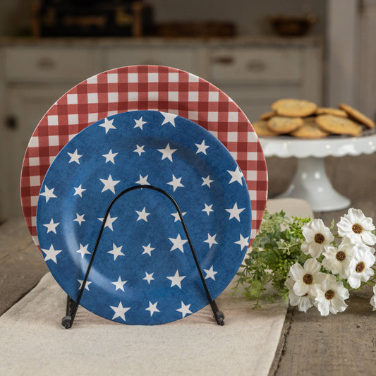 Blue & White Stars Plate