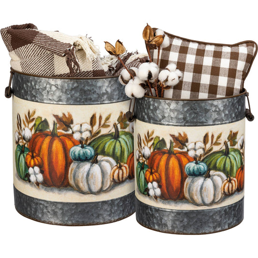 Pumpkins Bucket Set