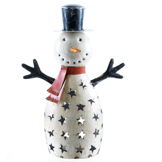 Recycled Mtl Snowman