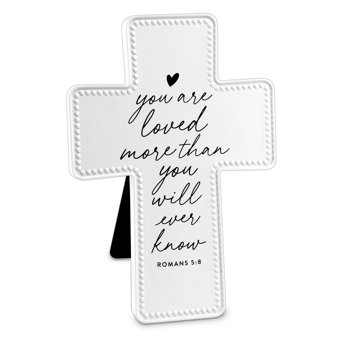 You Are Loved White Tabletop Cross