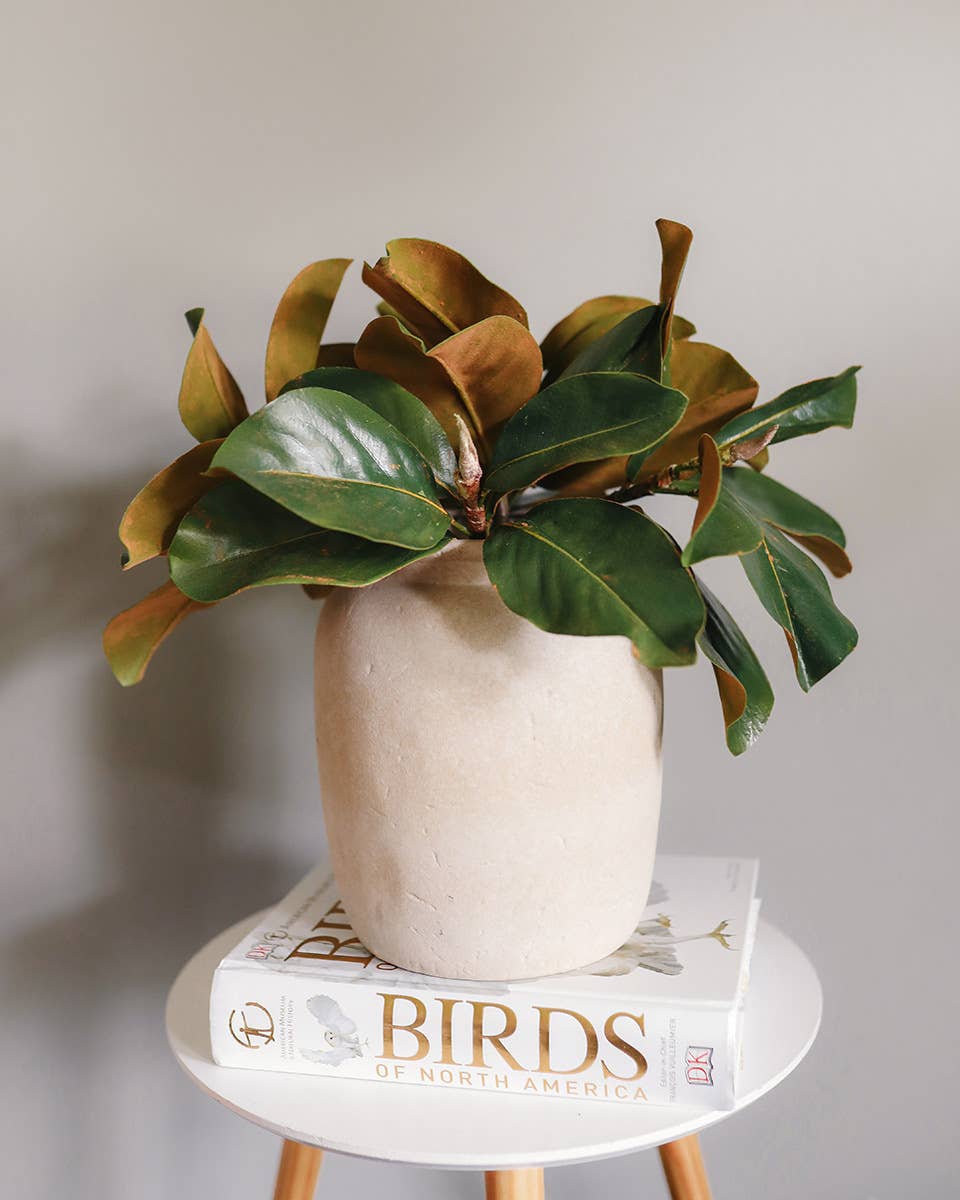 Faux Magnolia Leaves 14"