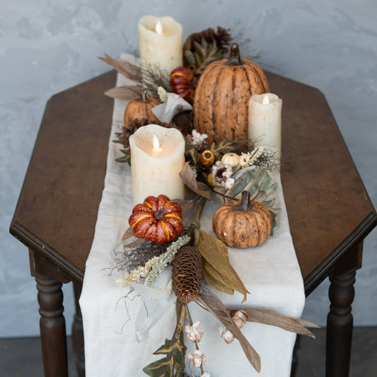 5' Pumpkin & Daisy Garland