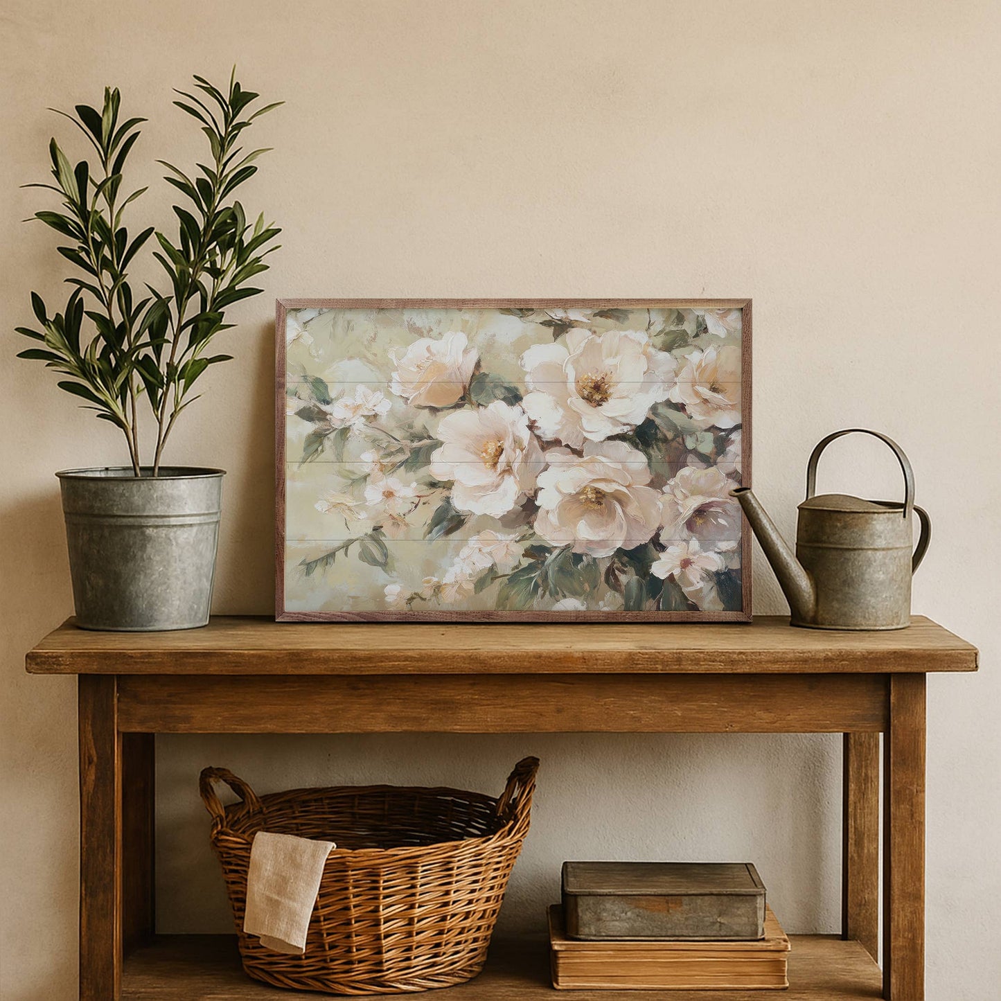 Neutral Blushing Blooms By Petals Prints: 16x10