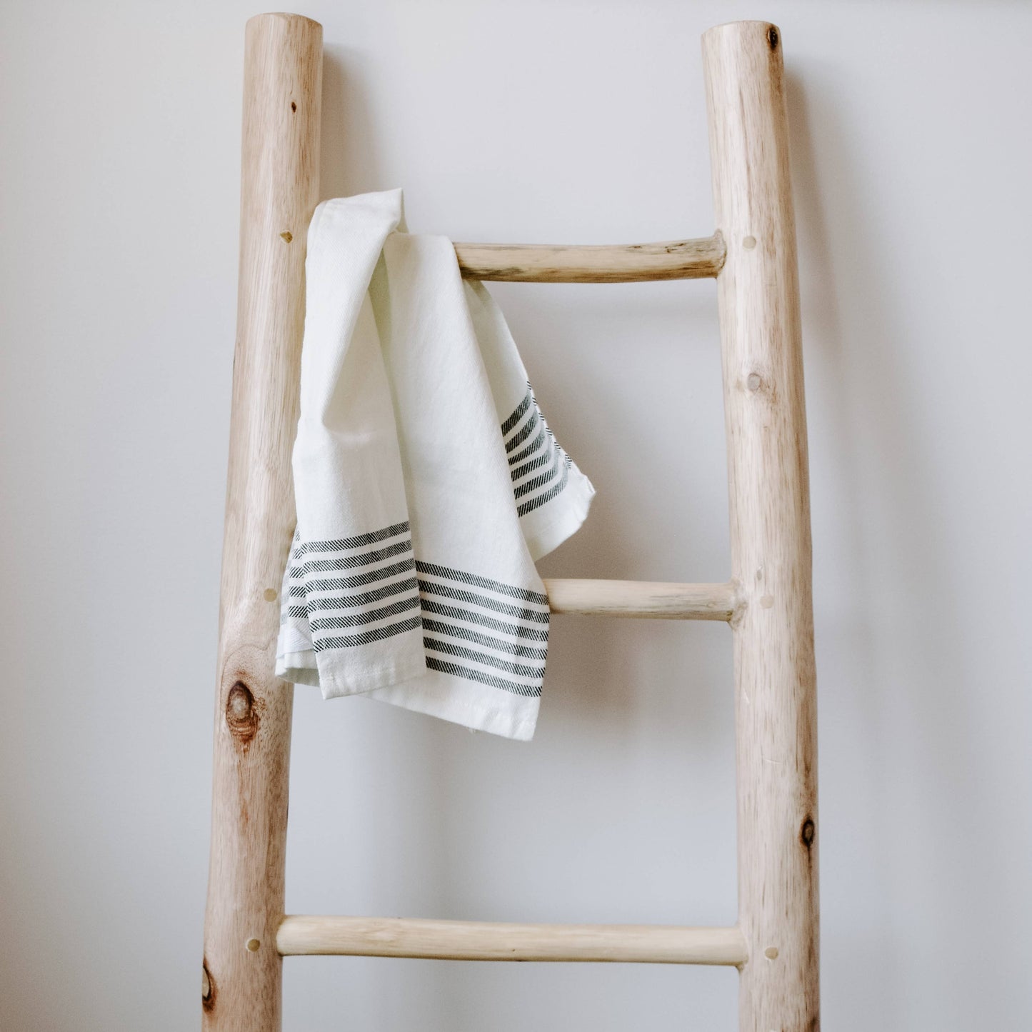 Striped 100% Cotton Hand Towel, 6 Black Stripes