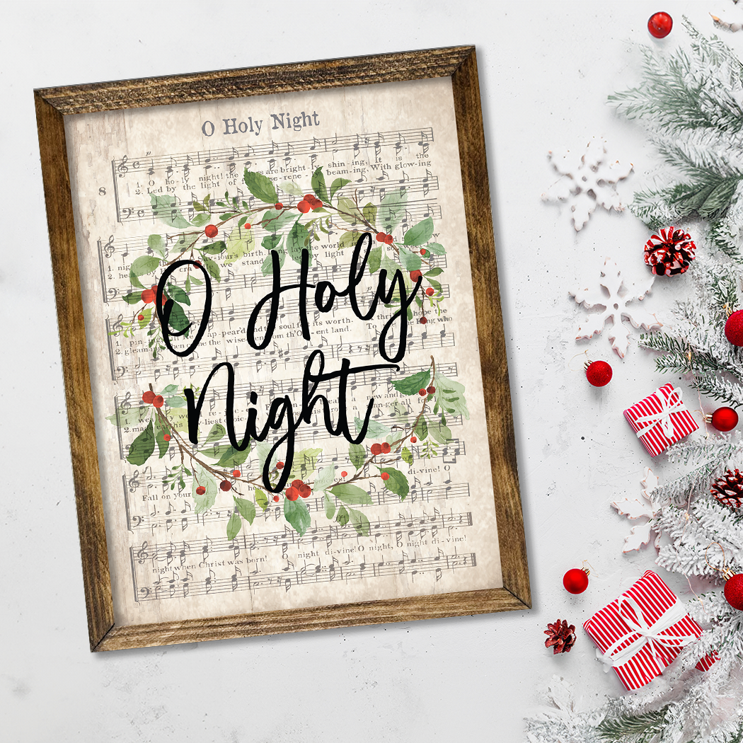 TIMBERLAND FRAME O HOLY NIGHT: 9"x11"