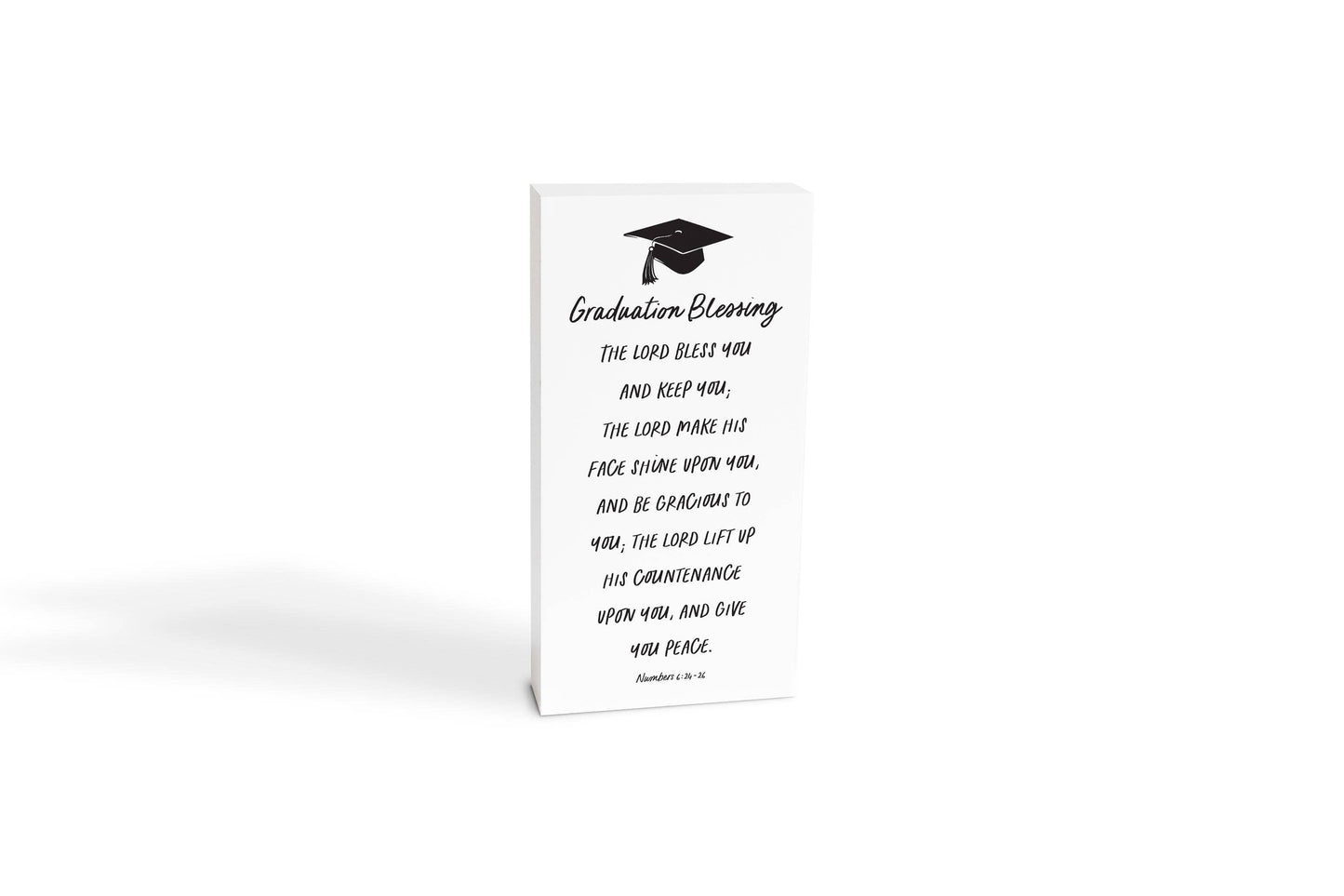 5x10 Wood Block-Graduation Blessing